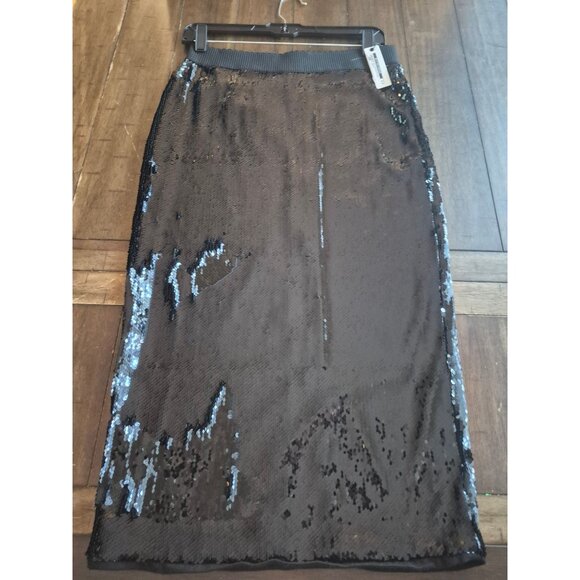 Oliveacious Dresses & Skirts - Oliveacious Black Sequin Midi Skirt L